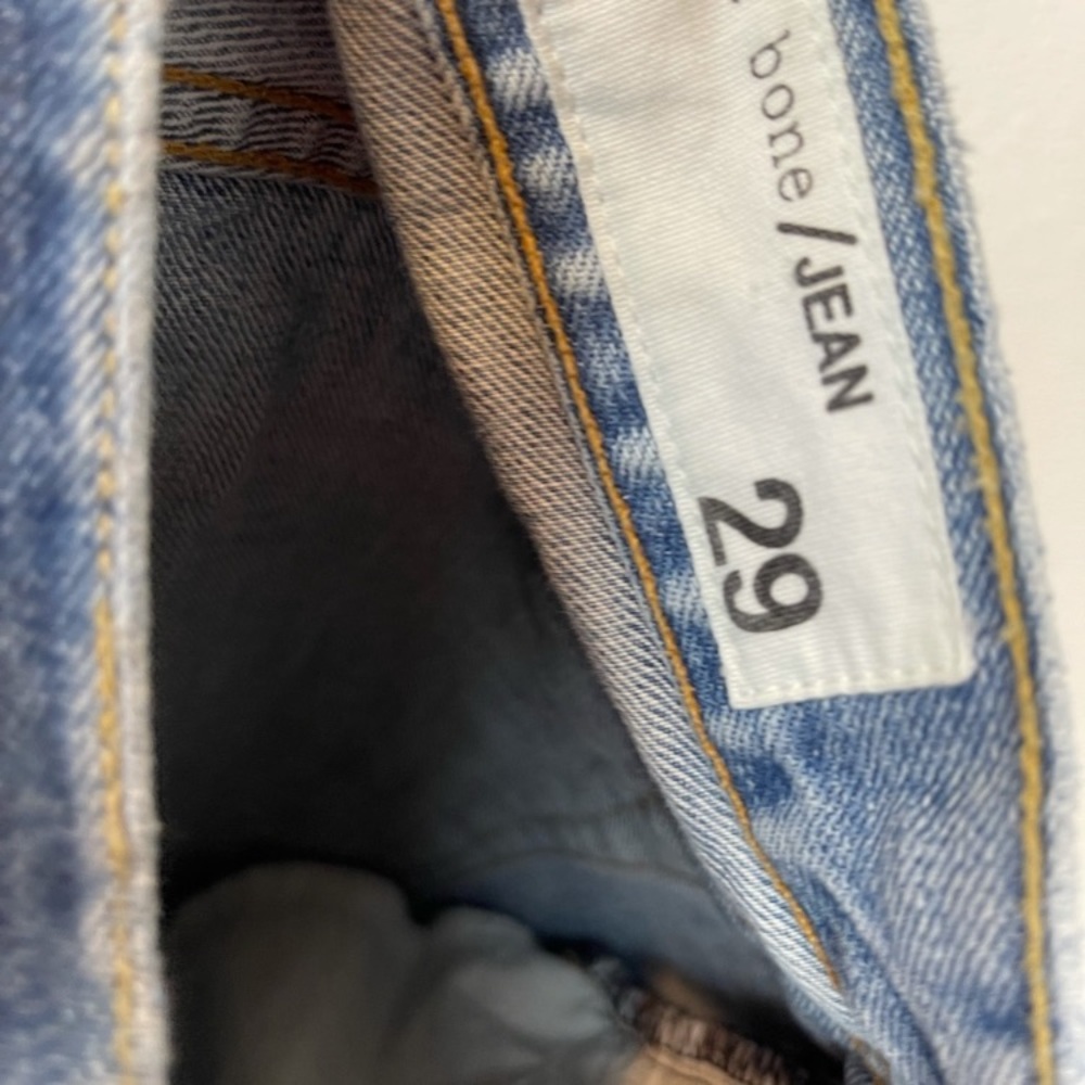 Rag & bone long cuttoff Bermuda jean shorts - Picture 3 of 8